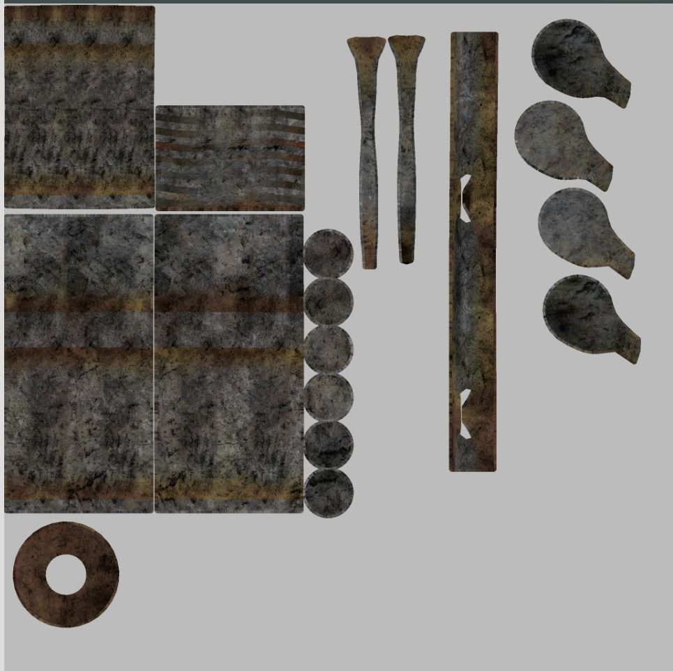 Medieval Thumb Screws Low-poly 3D model_15