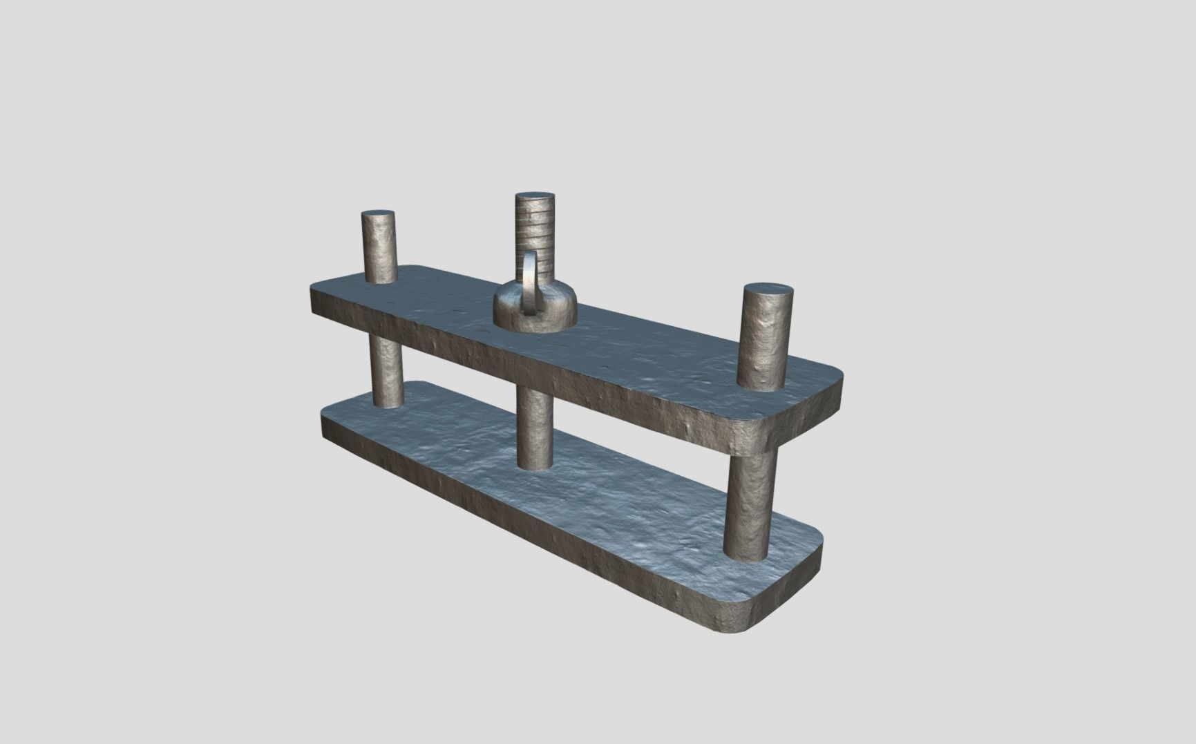 Medieval Thumb Screws Low-poly 3D model_10