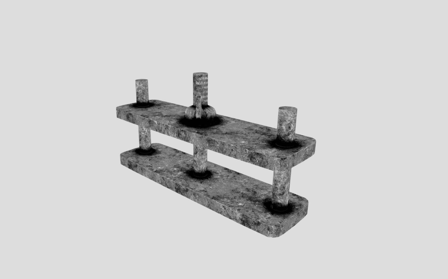 Medieval Thumb Screws Low-poly 3D model_12
