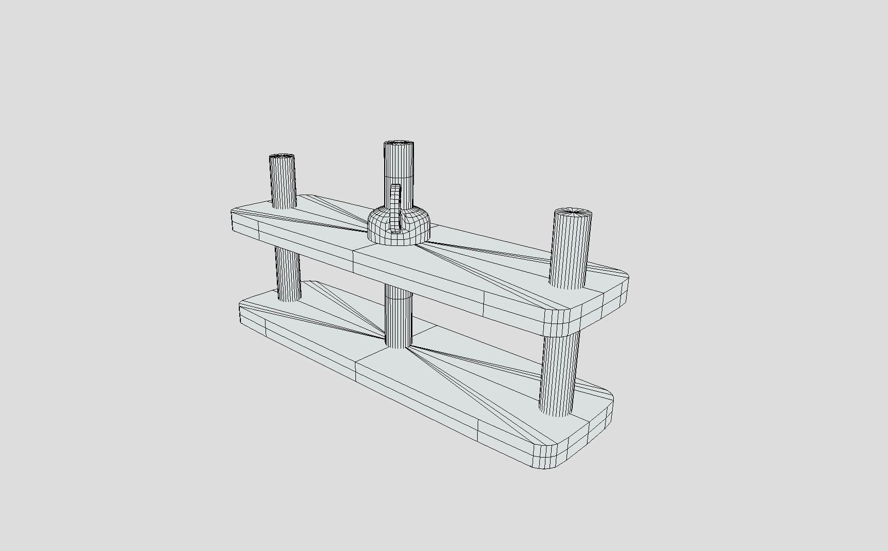 Medieval Thumb Screws Low-poly 3D model_9