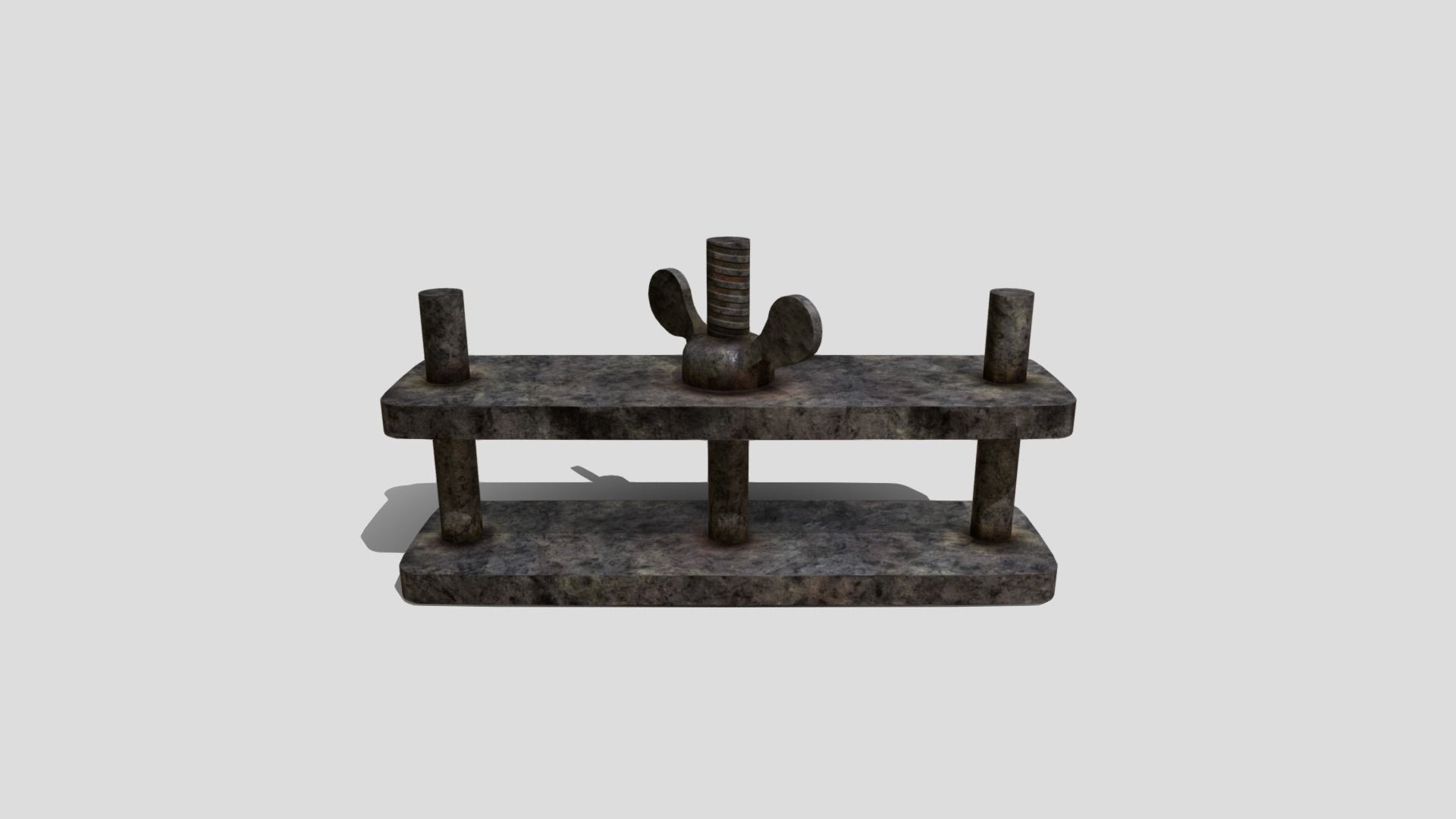 Medieval Thumb Screws Low-poly 3D model_1