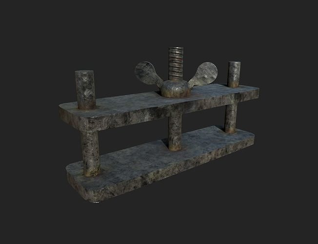 Medieval Thumb Screws Low-poly 3D model