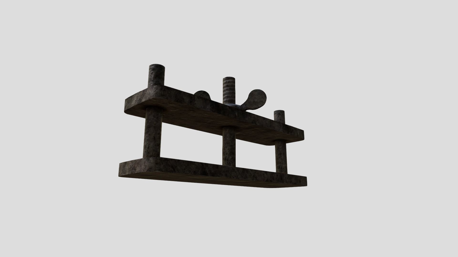 Medieval Thumb Screws Low-poly 3D model_3