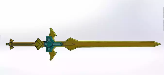 Holy sword Excalibur-ALO-SAO  1 to1 3D print model 3D print model