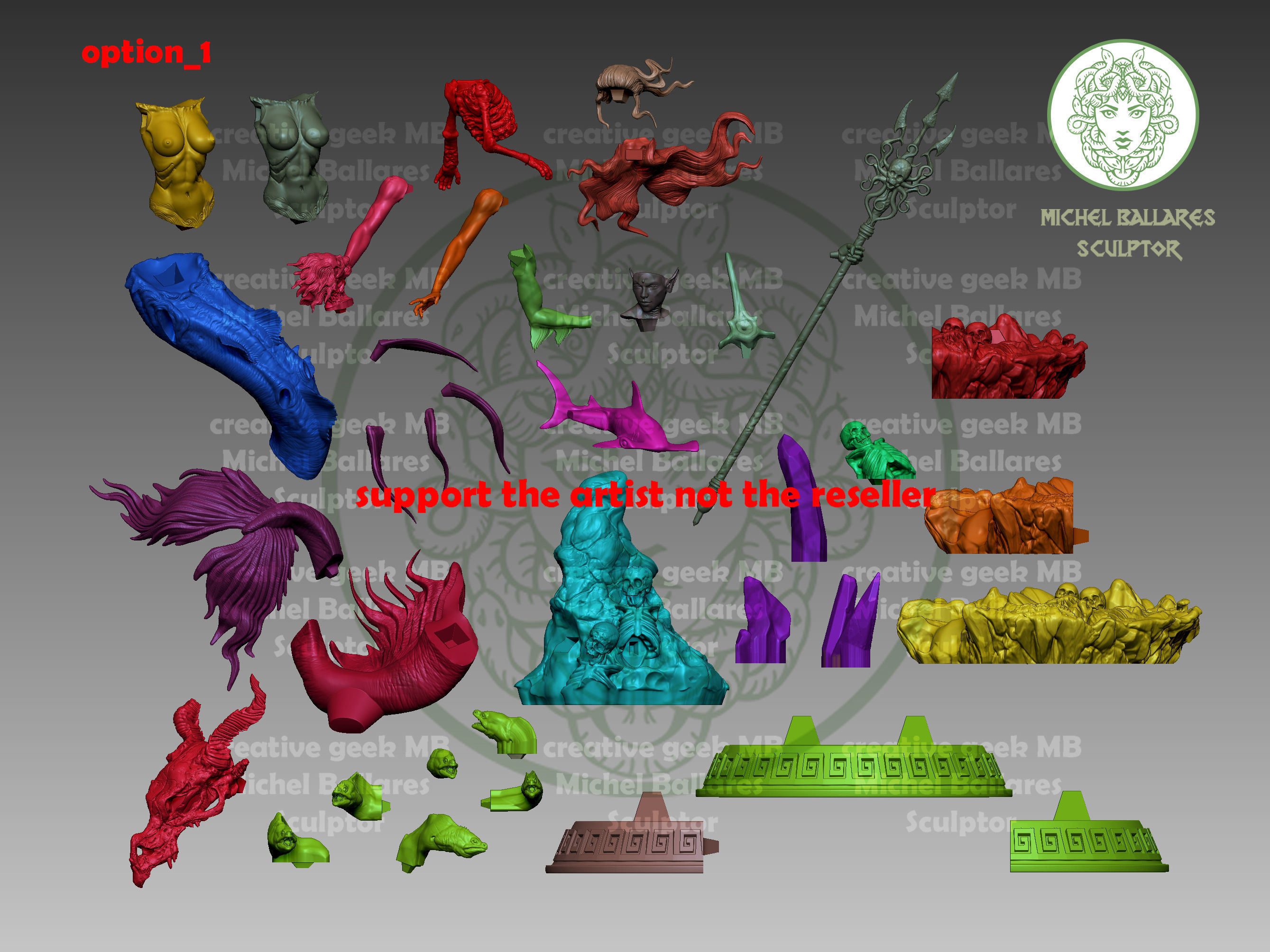 Mermaid by Creative Geek MB 3D print model_4