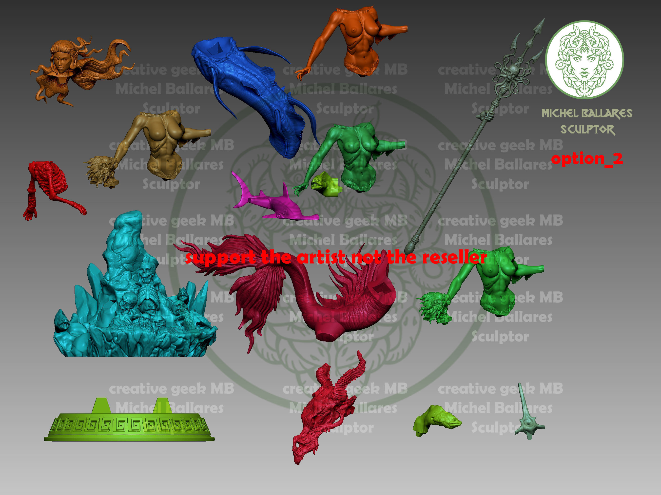 Mermaid by Creative Geek MB 3D print model_3