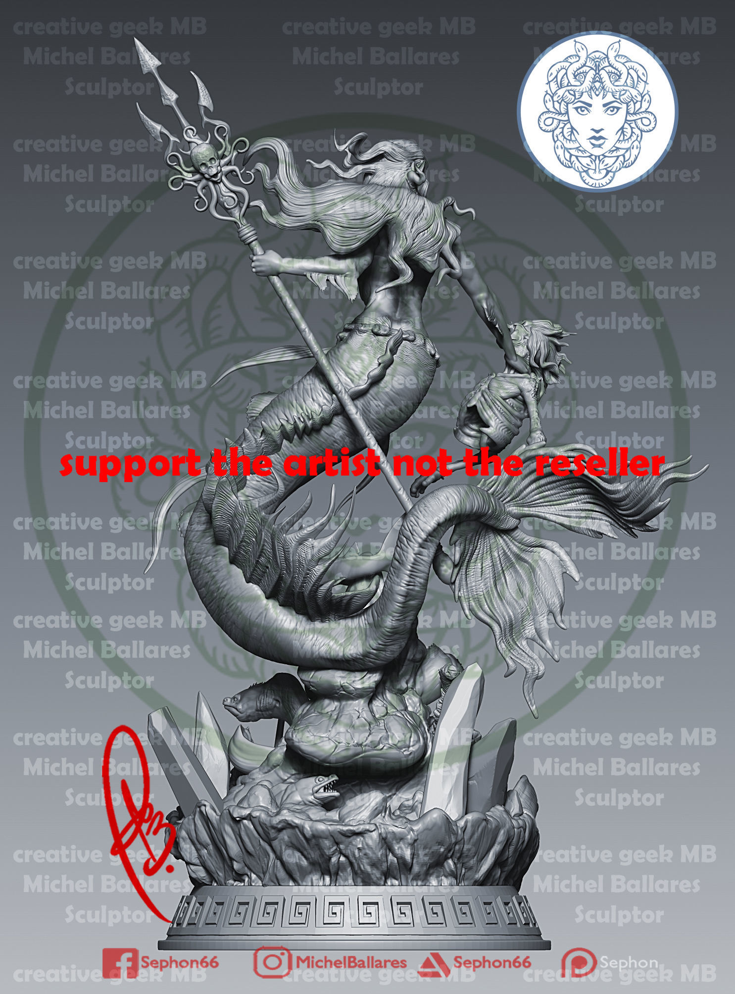 Mermaid by Creative Geek MB 3D print model_2