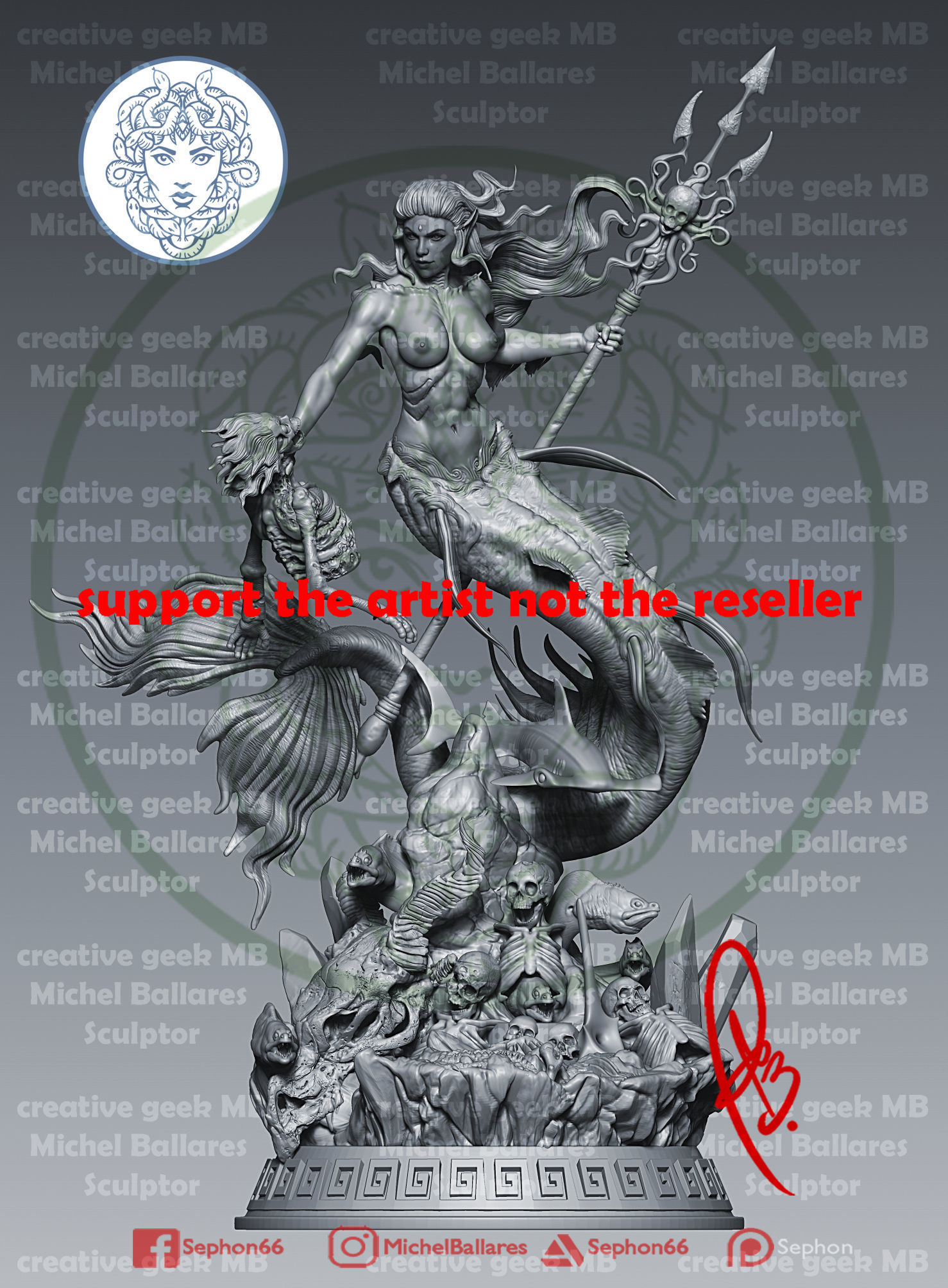 Mermaid by Creative Geek MB 3D print model_1