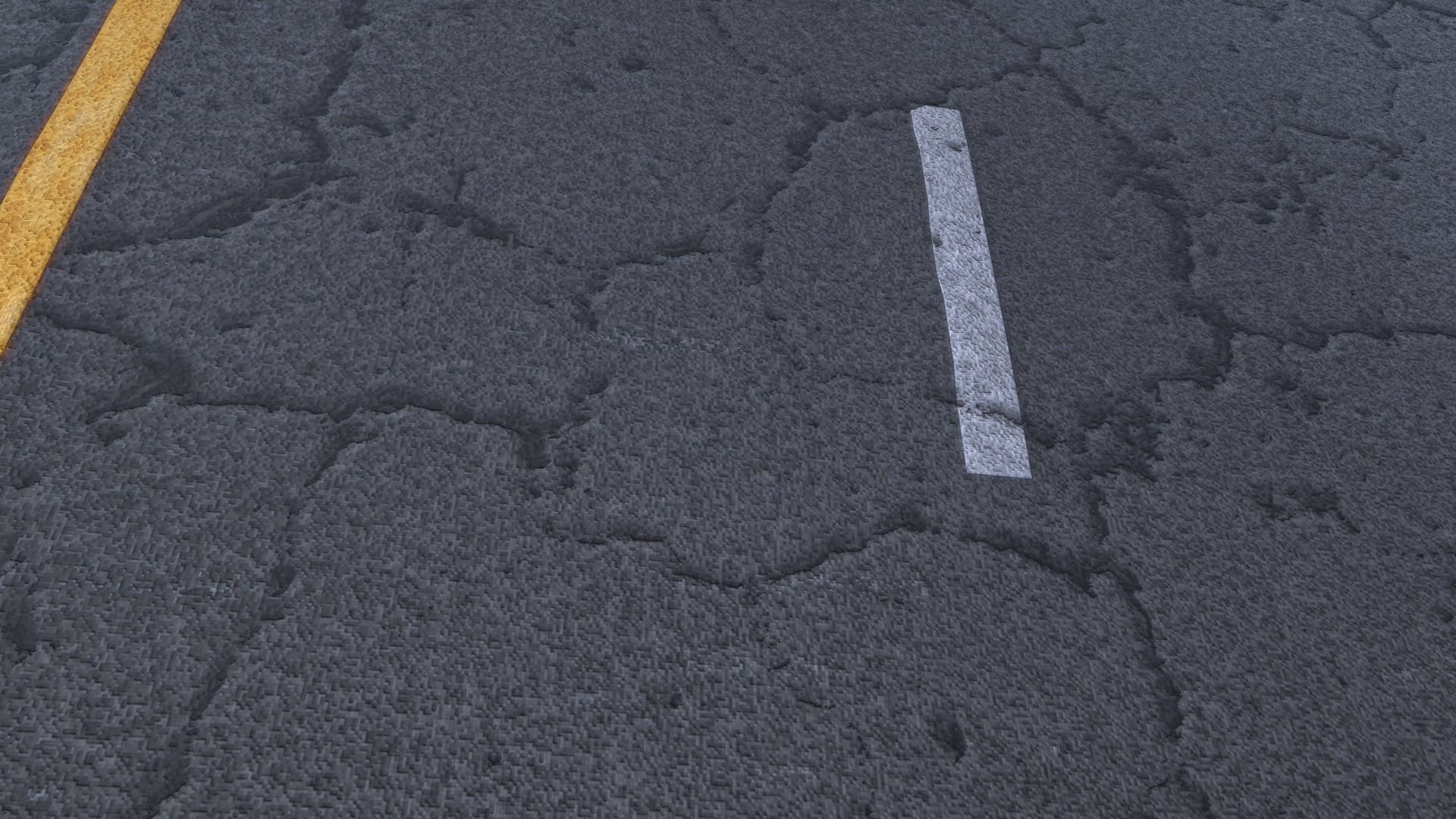Cracked Road pbr texture Texture_4