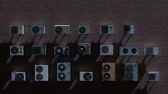 Conditioners set of speakers on wall