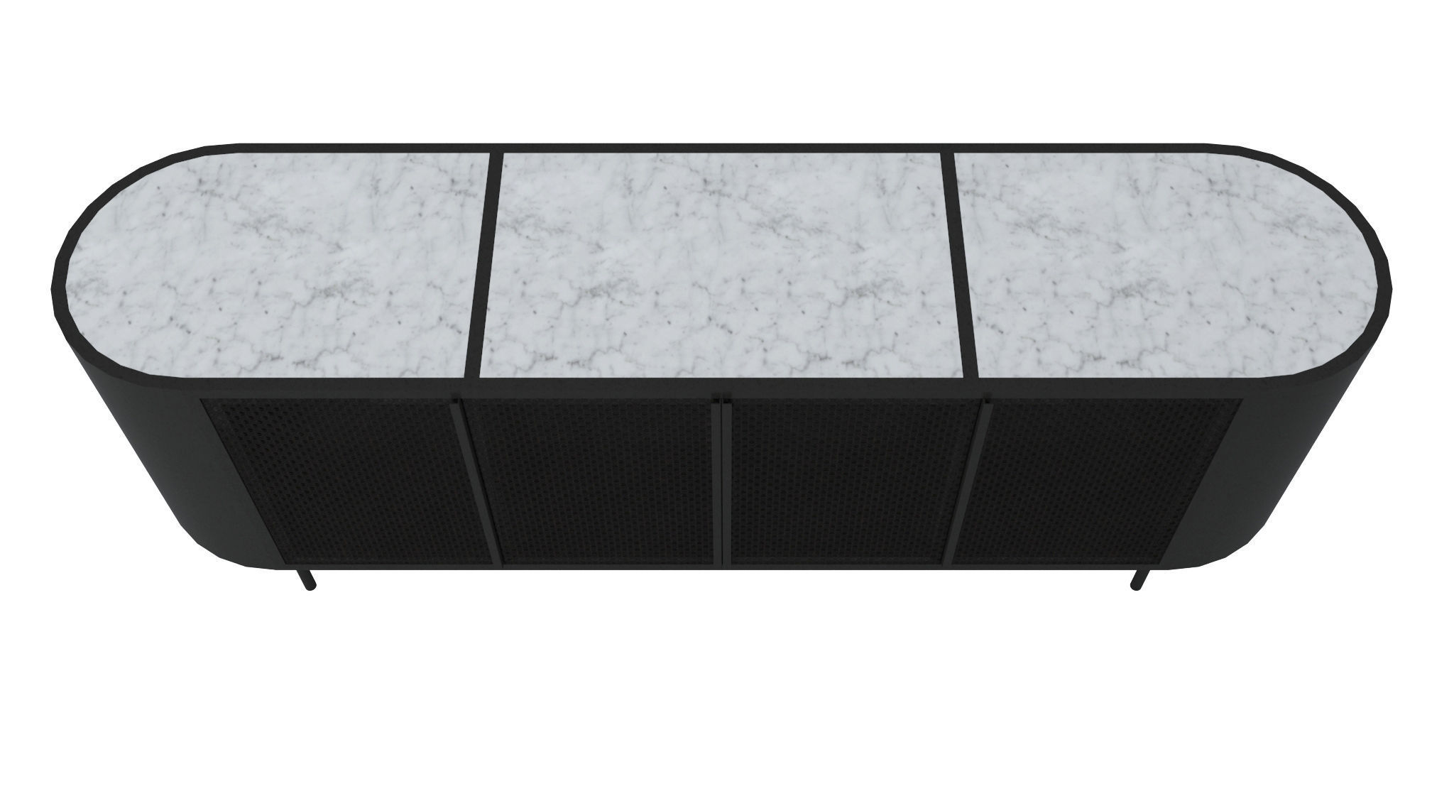 TV Stand-005 Burke Libby Media Console 3D model_1