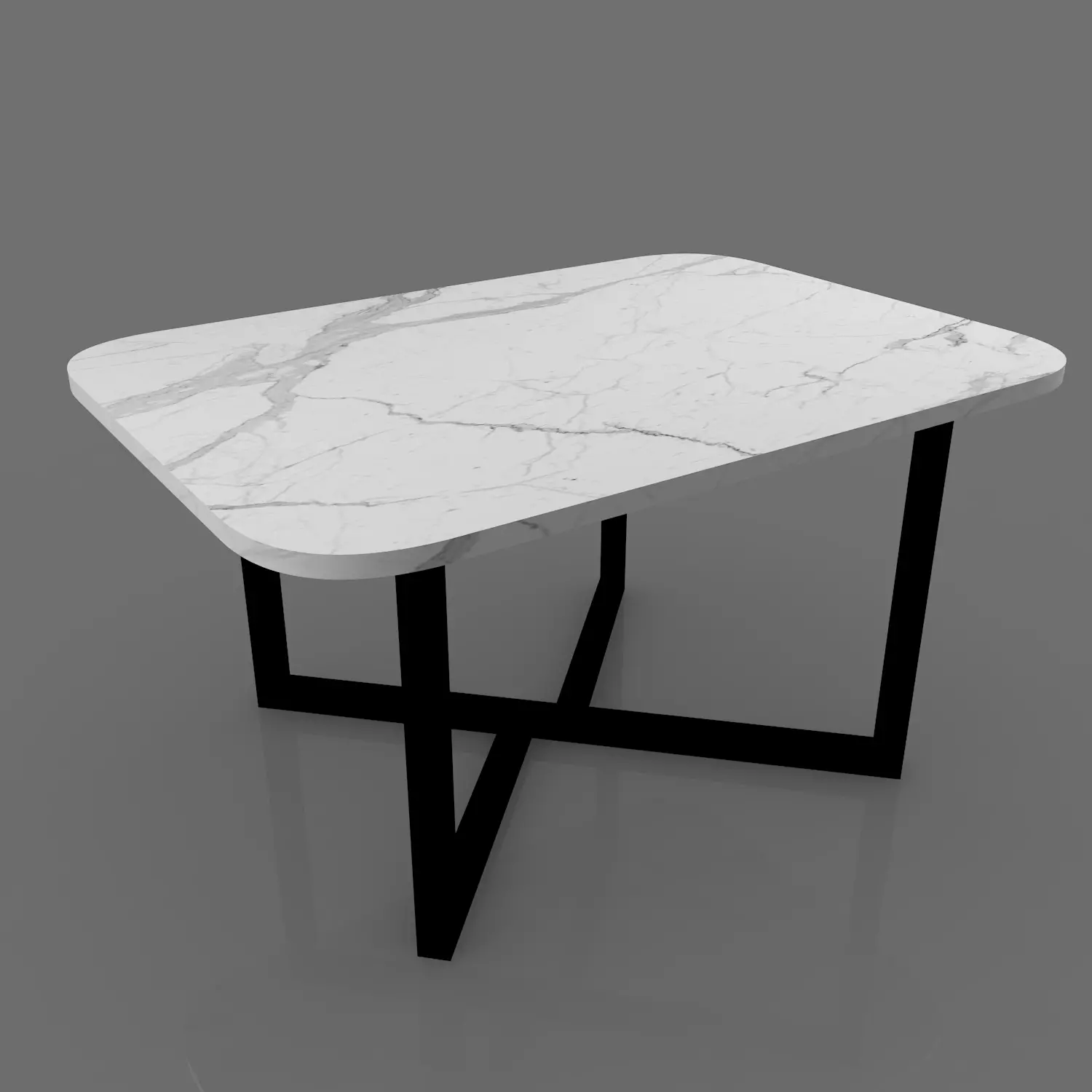 Table marble with legs Free 3D model