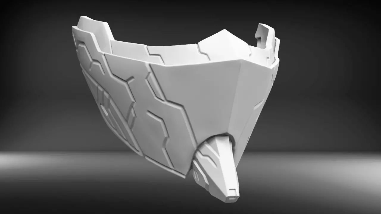 Mecha Mask V2 STL for 3D print model