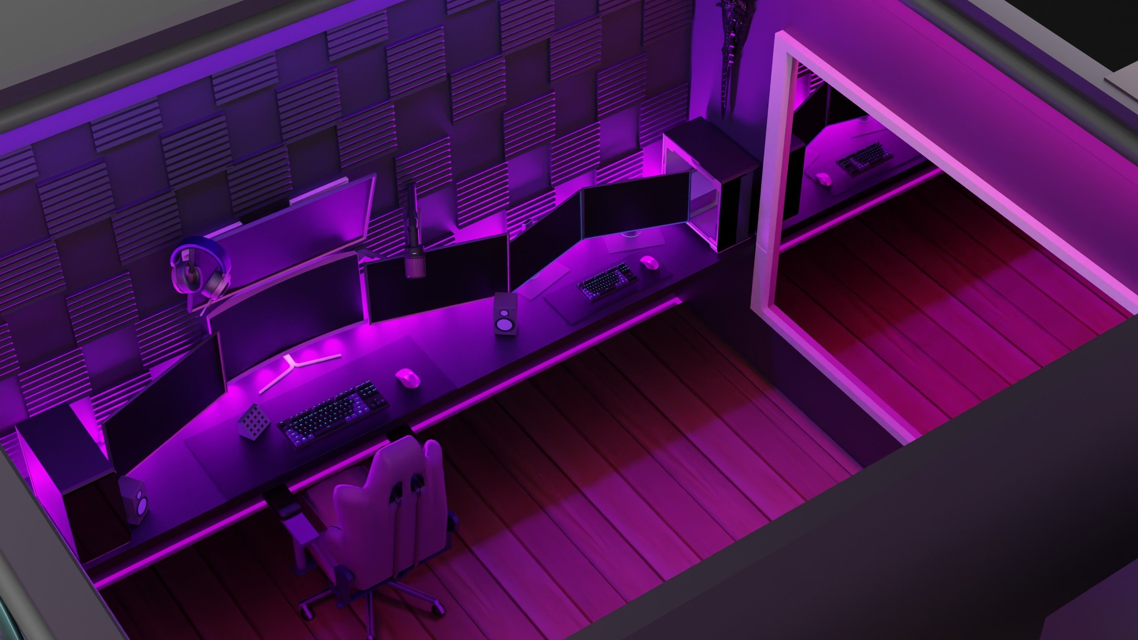 Full house  Low-poly 3D model_2