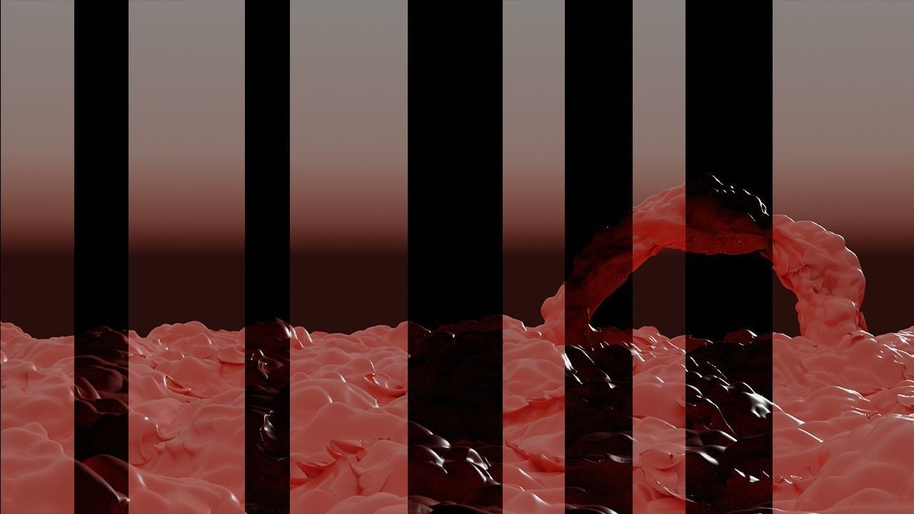 Abnormal apocalyptic floor Low-poly 3D model_4