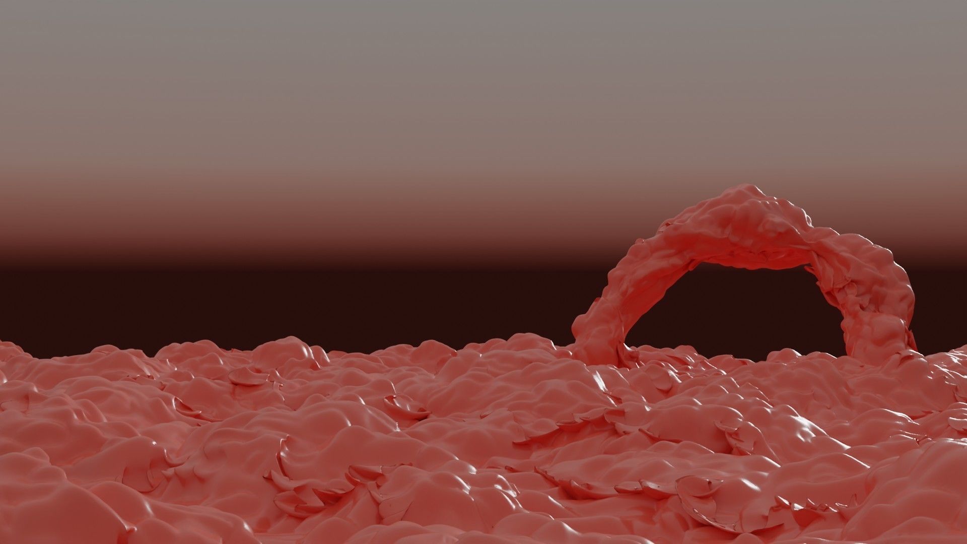 Abnormal apocalyptic floor Low-poly 3D model_3