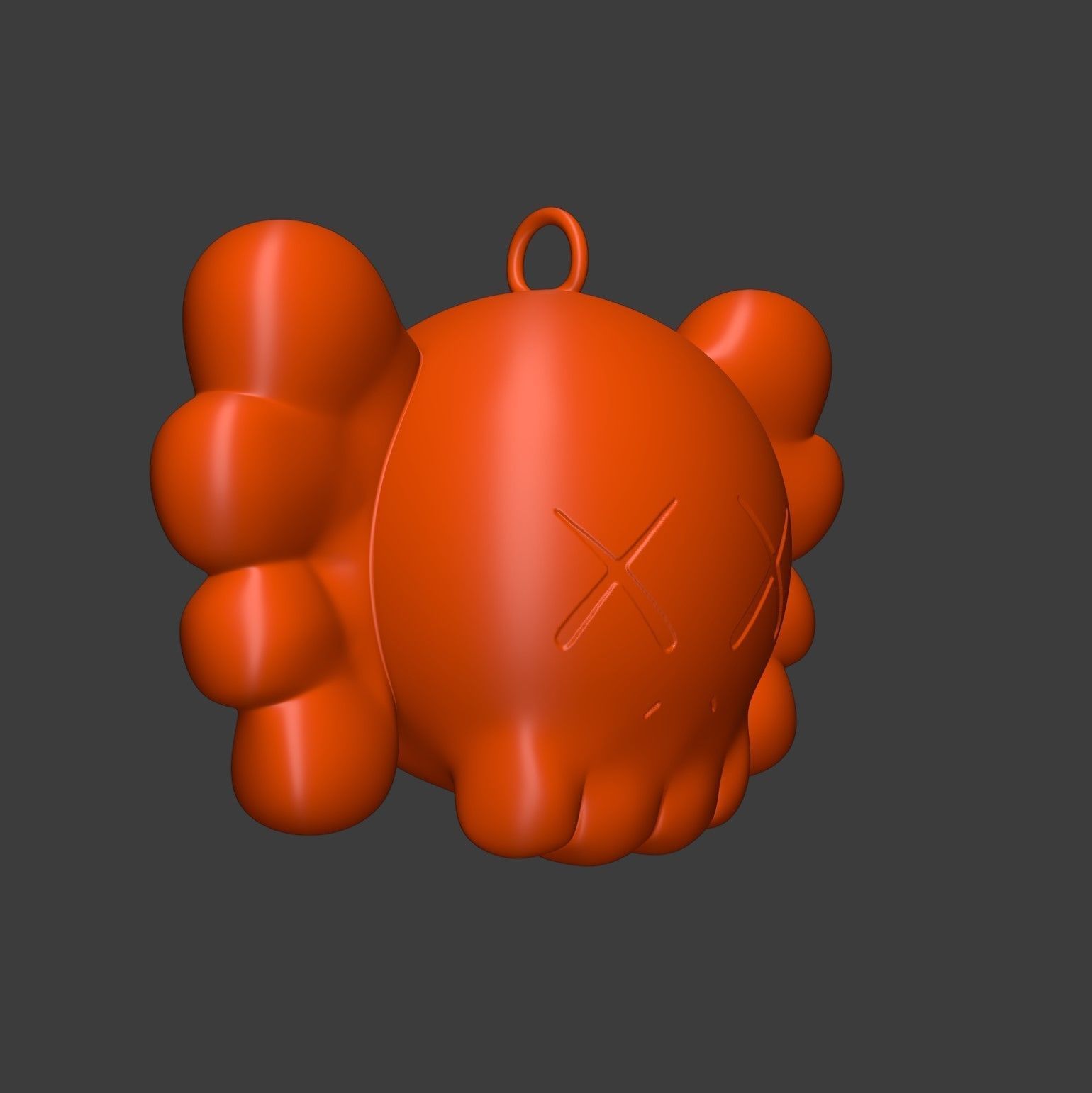 KAWS Pendant 3D print model_21