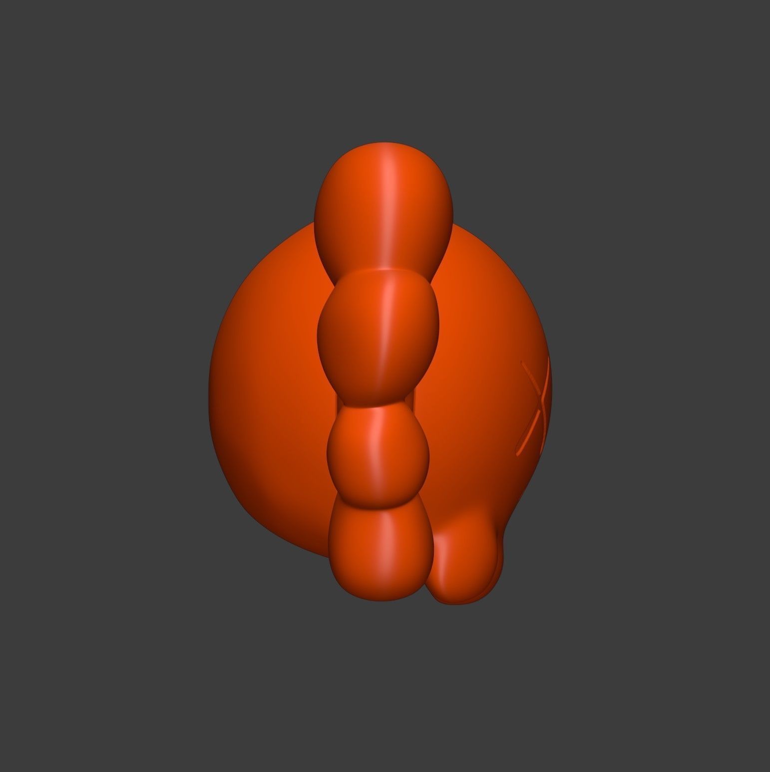 KAWS Pendant 3D print model_23