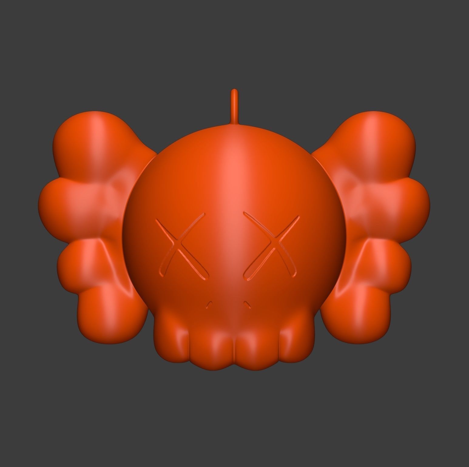 KAWS Pendant 3D print model_14