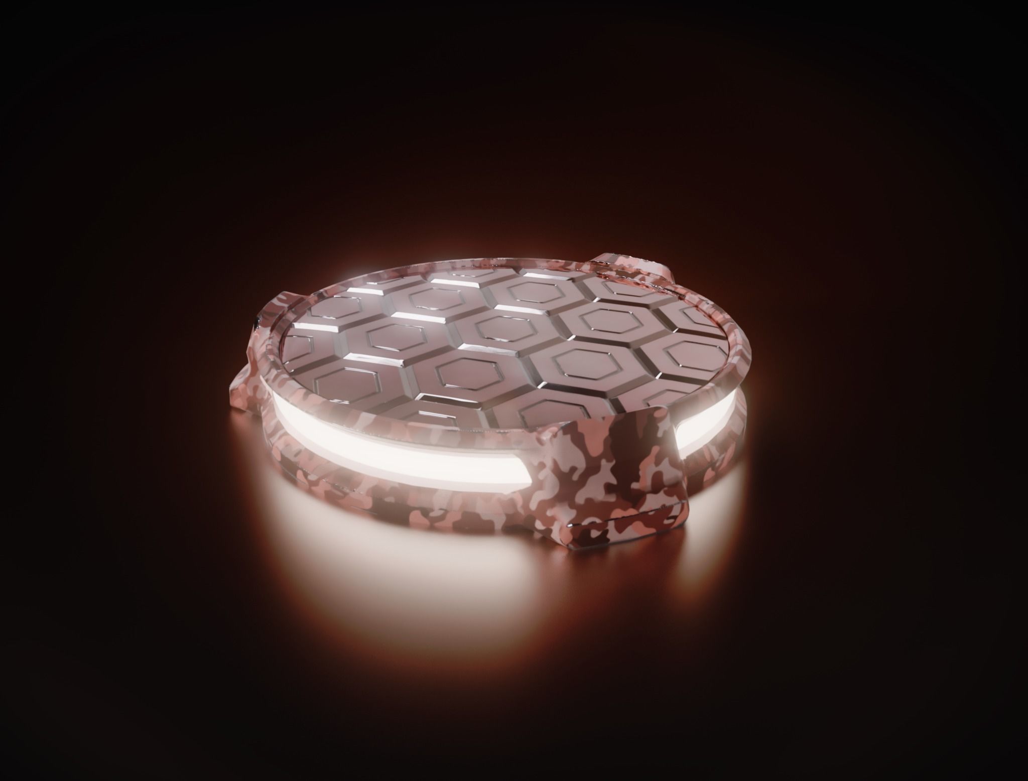 Sci-Fi Pedestal Base in 18 different camouflage textures Low-poly 3D model_19