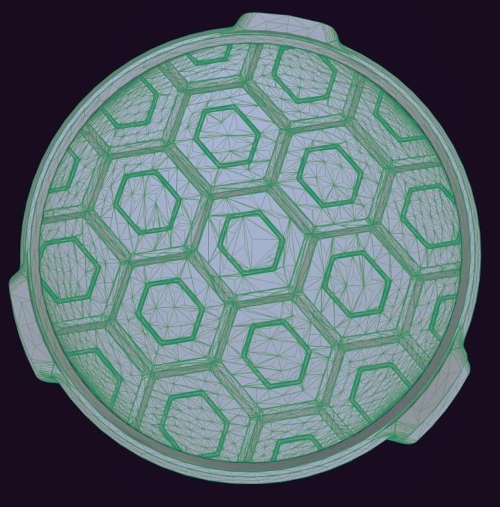 Sci-Fi Pedestal Base in 18 different camouflage textures Low-poly 3D model_10