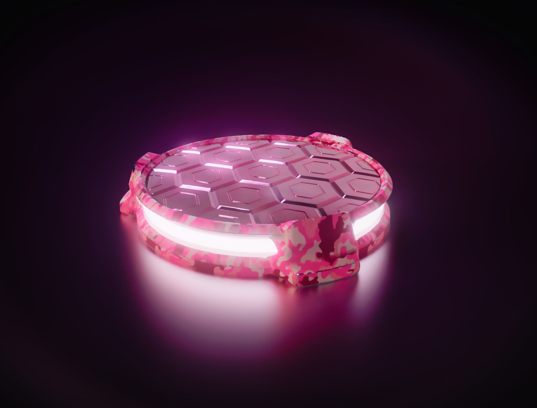 Sci-Fi Pedestal Base in 18 different camouflage textures Low-poly 3D model_17