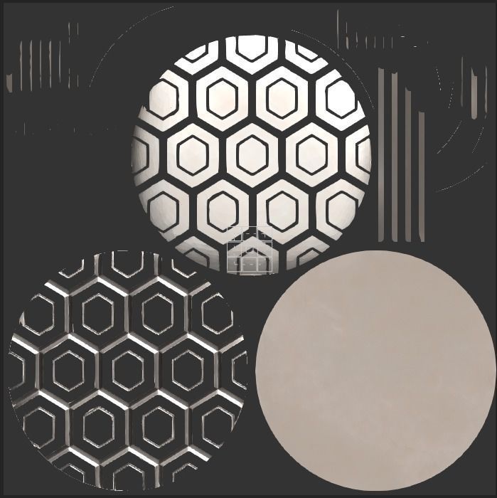 Sci-Fi Pedestal Base in 18 different camouflage textures Low-poly 3D model_28