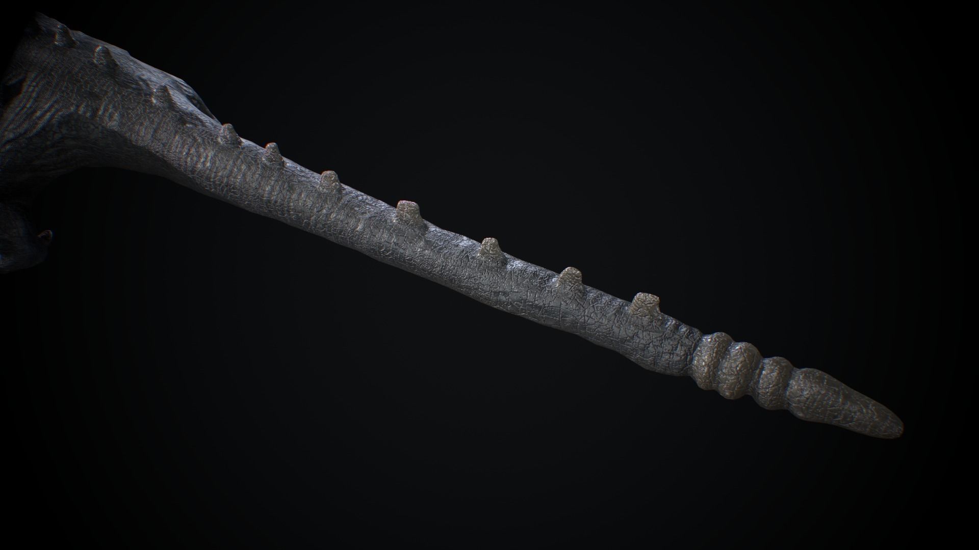 SCP 682 Low-poly 3D model_9