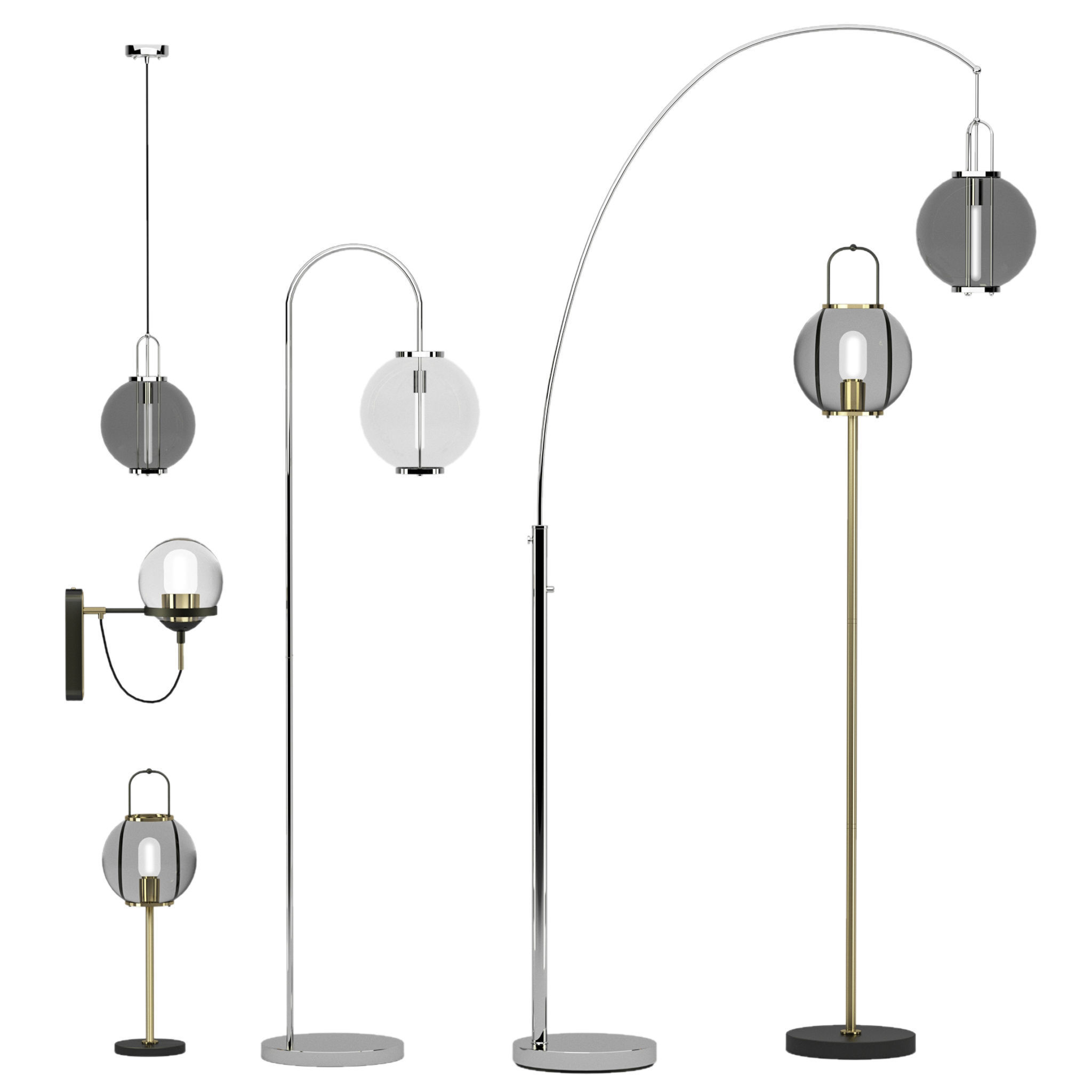 30 Modern minimalist Lights 3D model_11