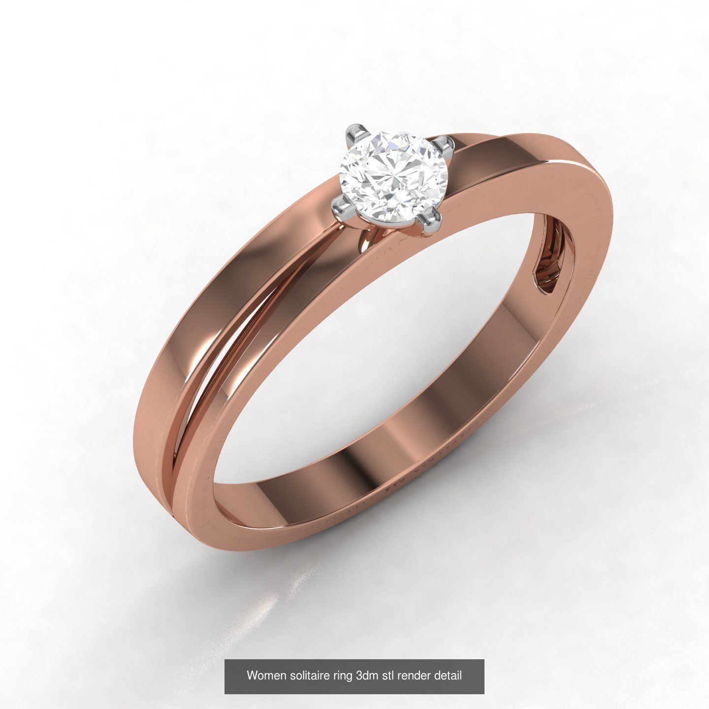 21 Unisex band ring 3dm stl render detail  3D Model Collection_14