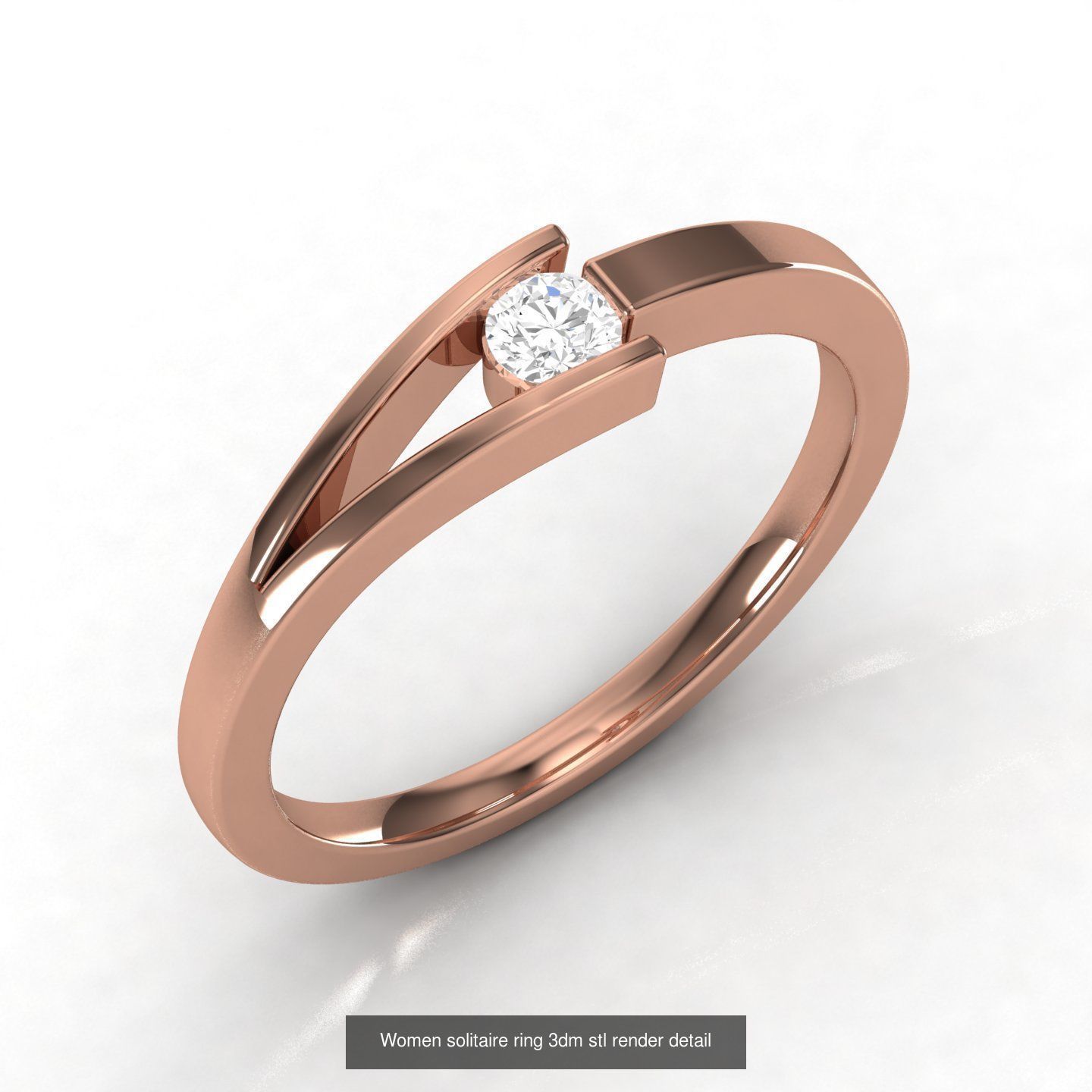 21 Unisex band ring 3dm stl render detail  3D Model Collection_19