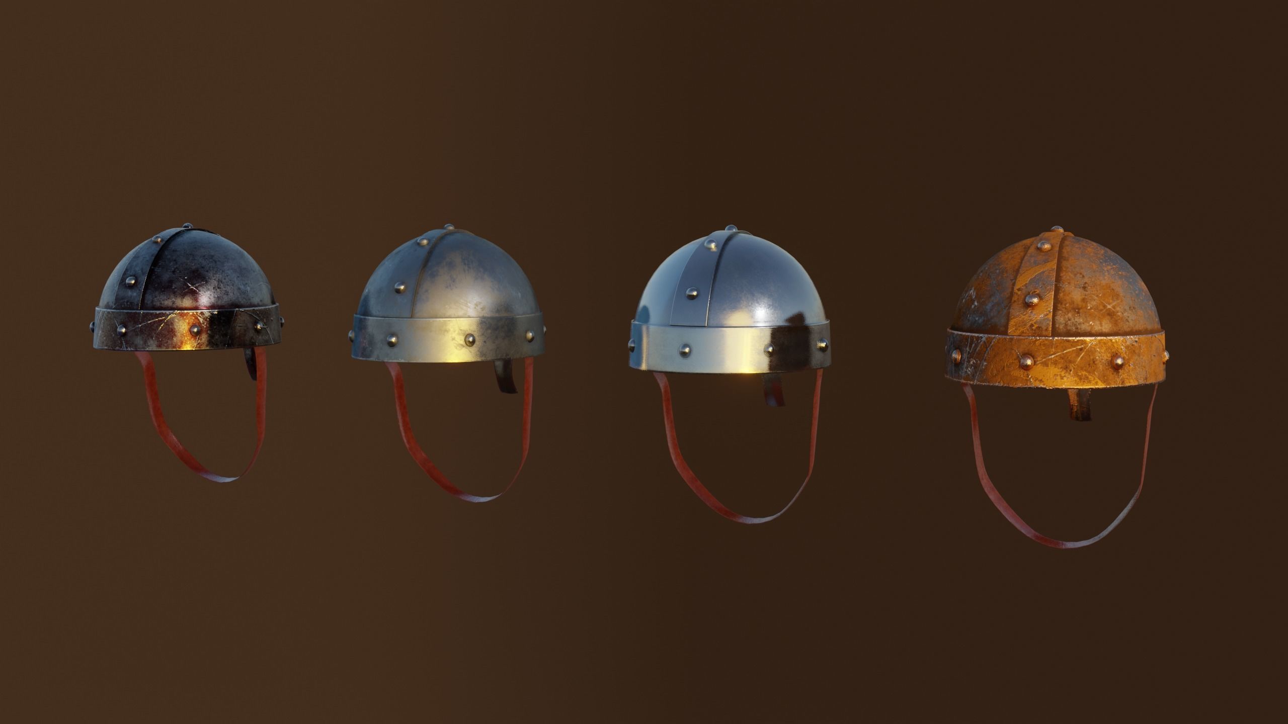 Soldier Helmet Low-poly 3D model_1