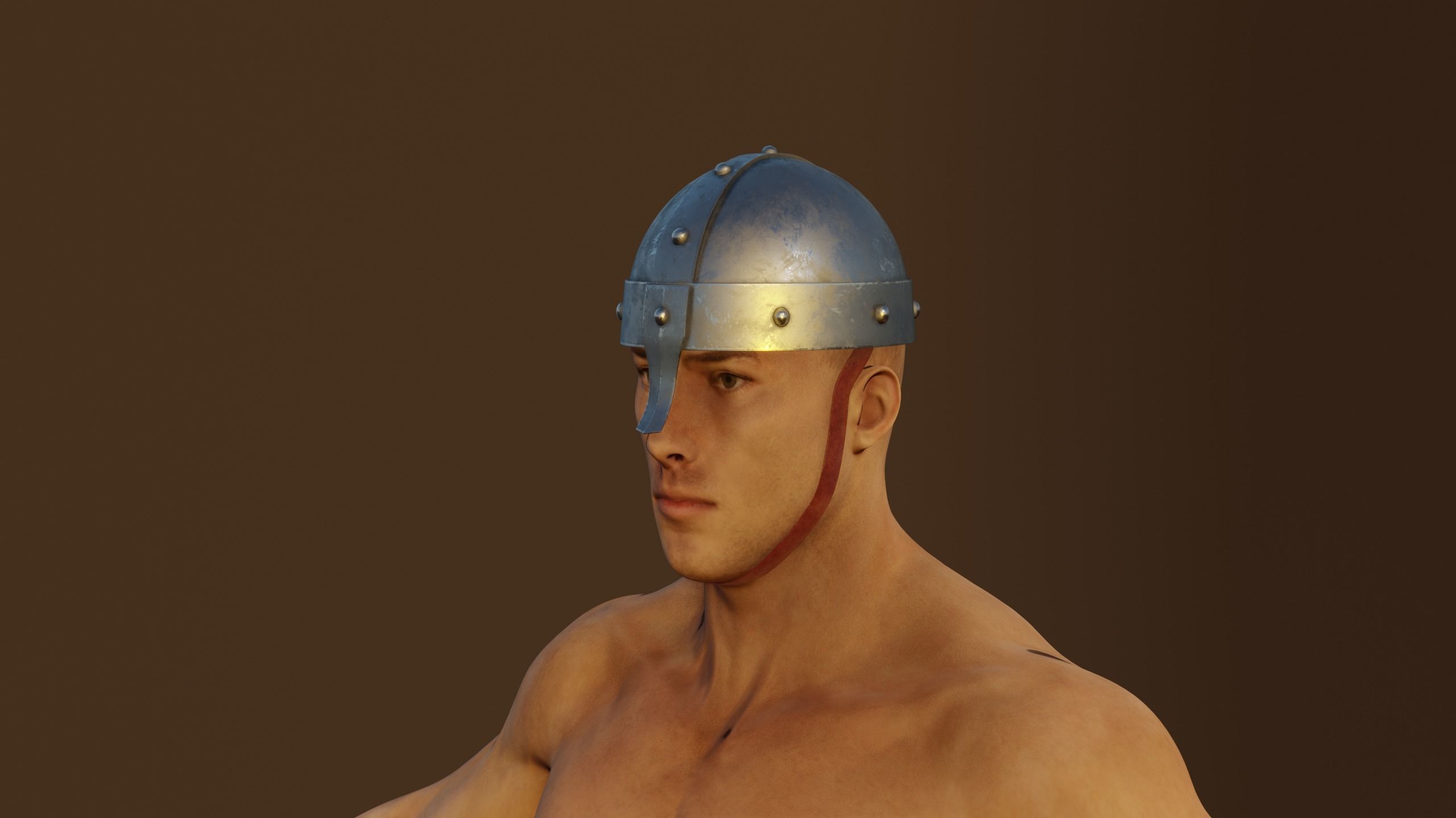 Soldier Helmet Low-poly 3D model_6