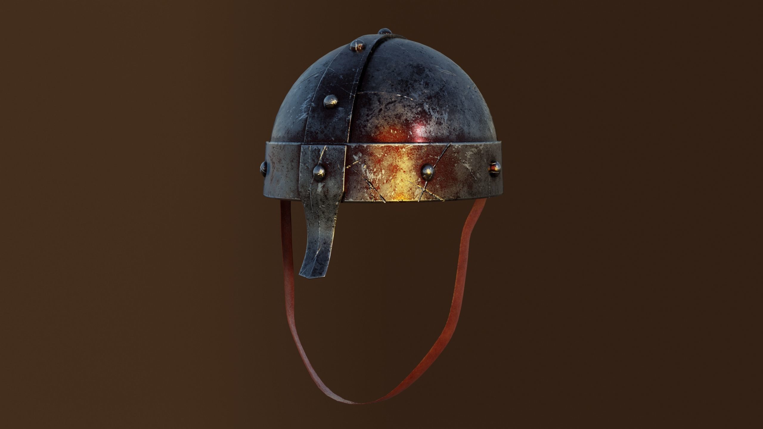 Soldier Helmet Low-poly 3D model_2