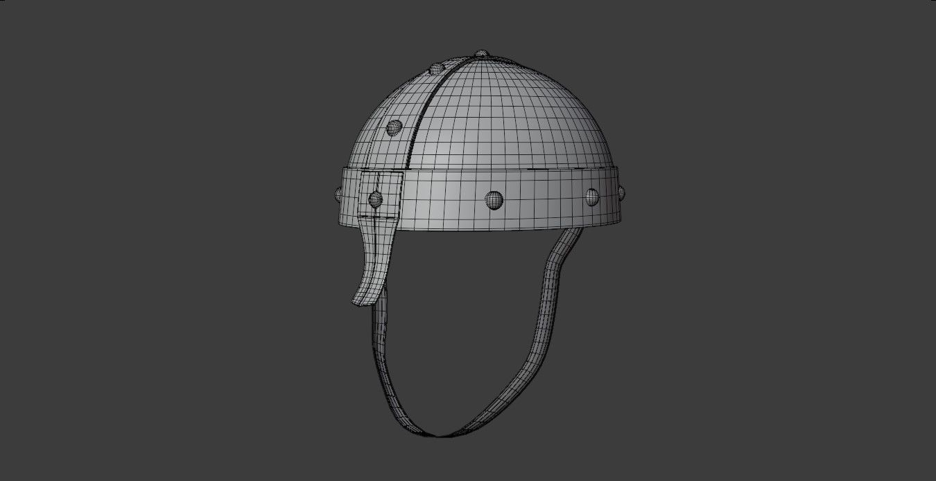 Soldier Helmet Low-poly 3D model_7