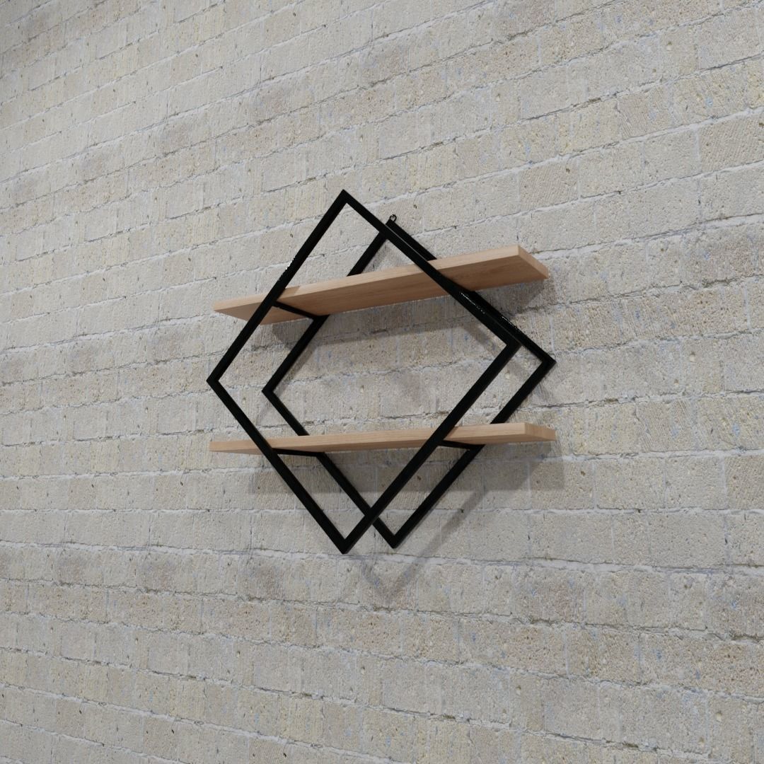 Shelf for flowers and other things 3D model_1