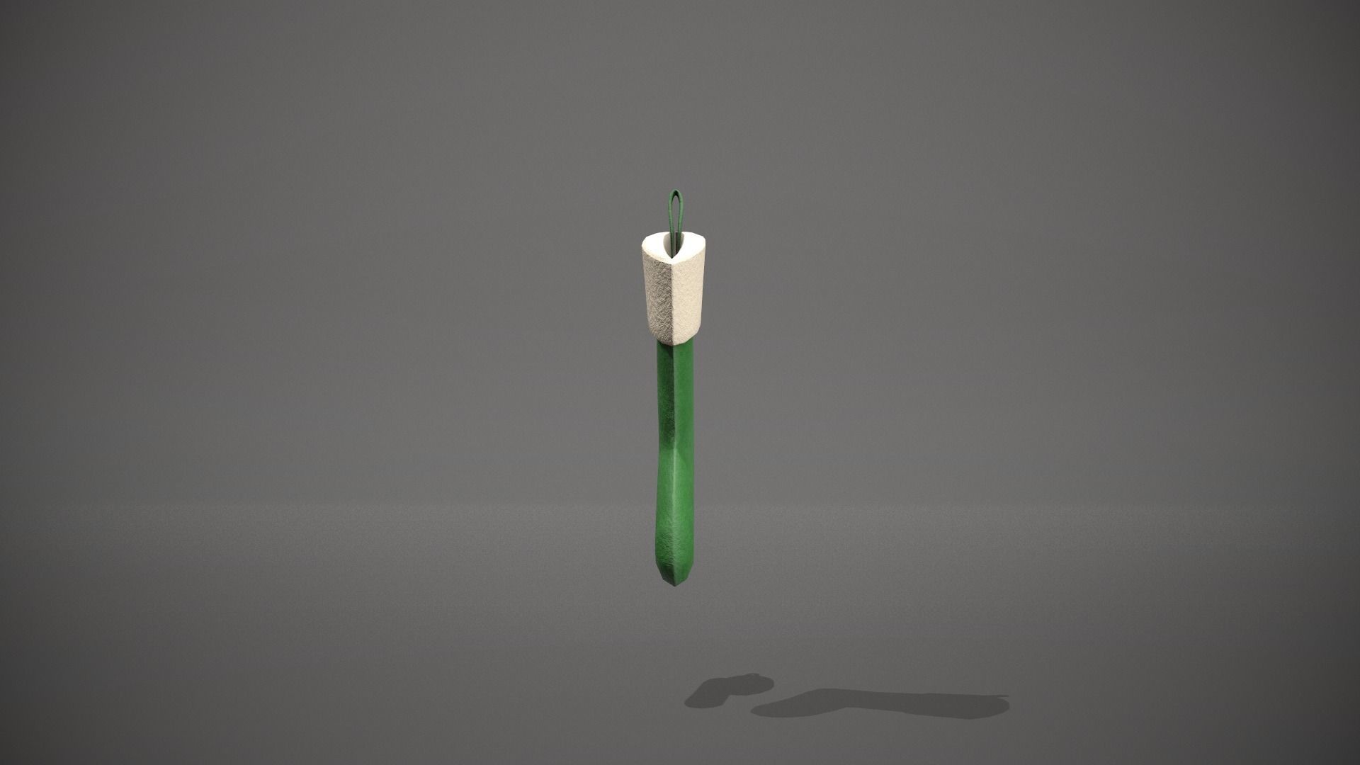 Green Felt Christmas Stocking Low-poly 3D model_8