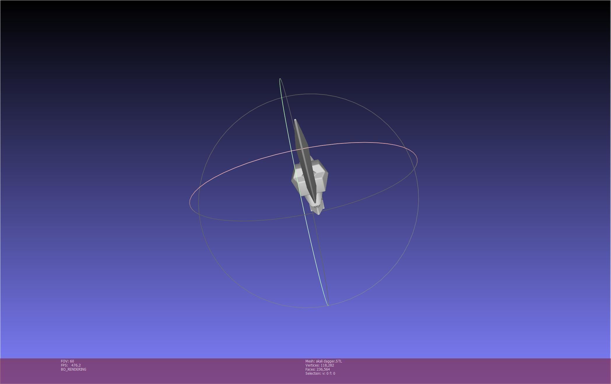 League Of Legends Akali Dagger Basic Printable Model 3D print model_41