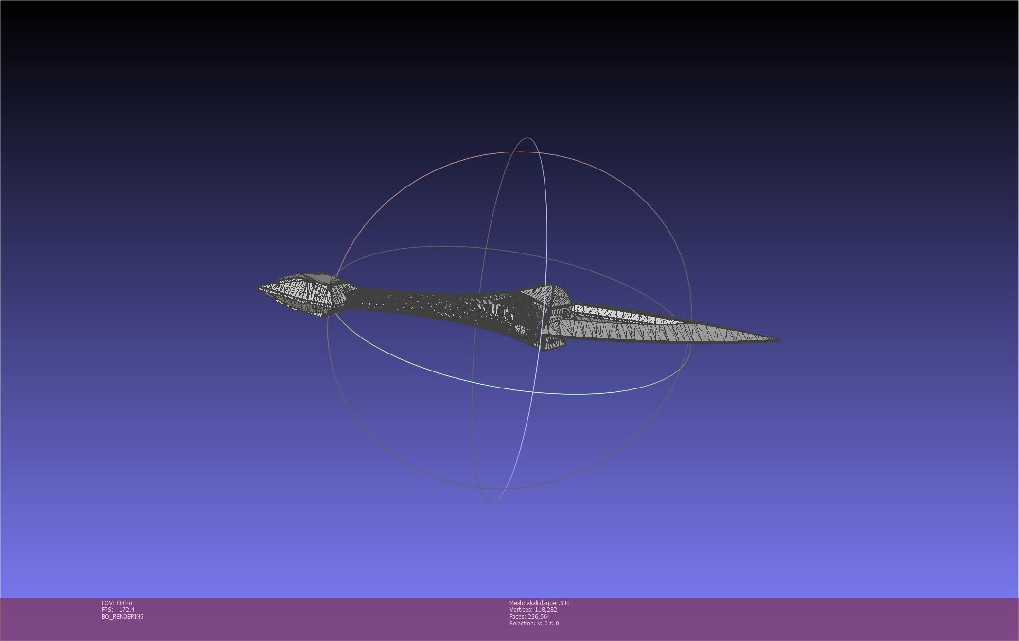 League Of Legends Akali Dagger Basic Printable Model 3D print model_104