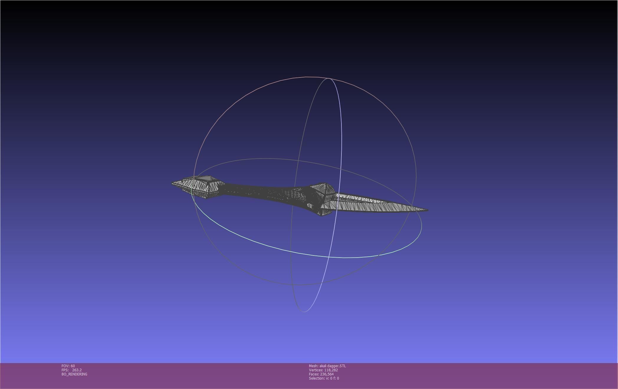 League Of Legends Akali Dagger Basic Printable Model 3D print model_67