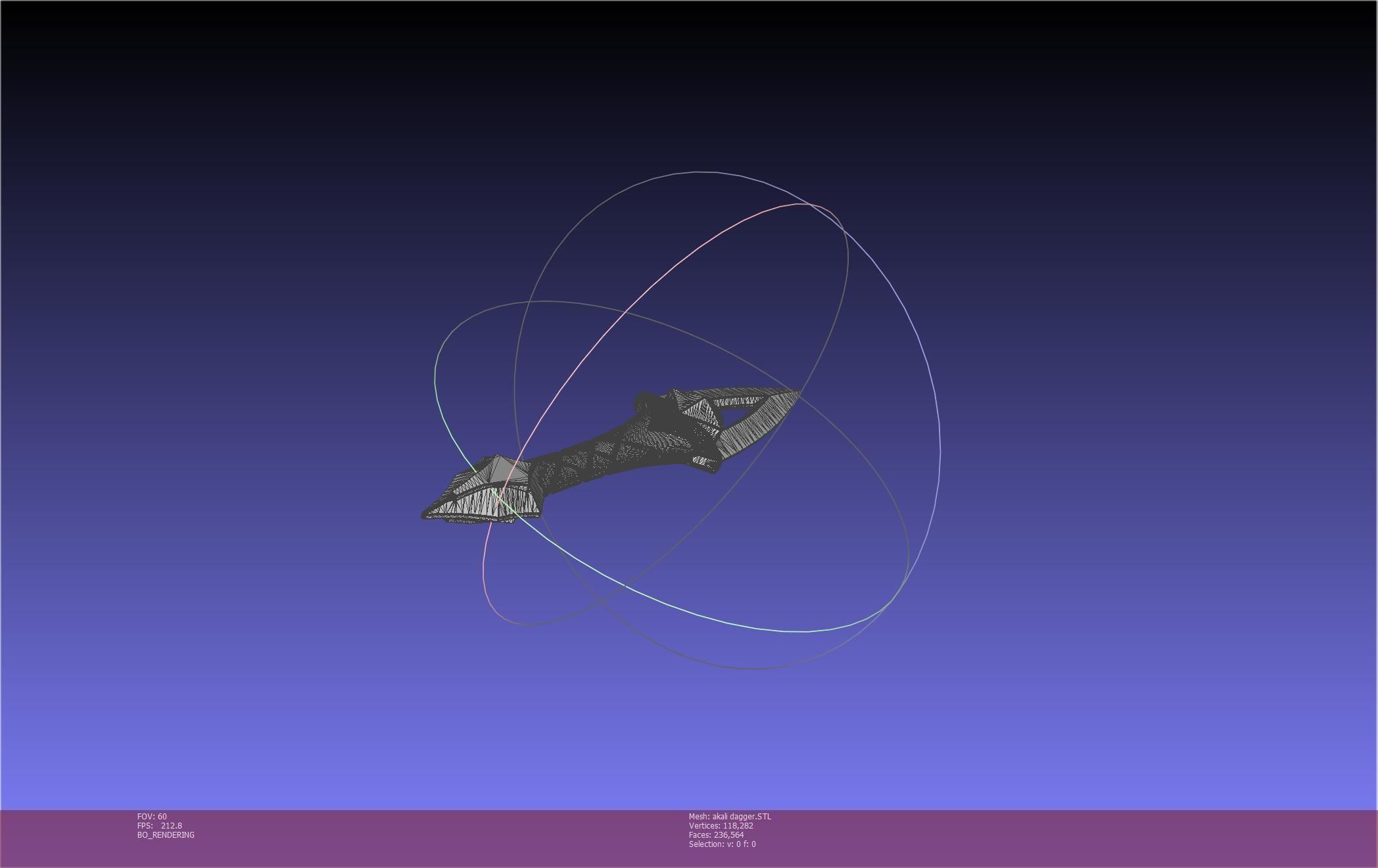 League Of Legends Akali Dagger Basic Printable Model 3D print model_78