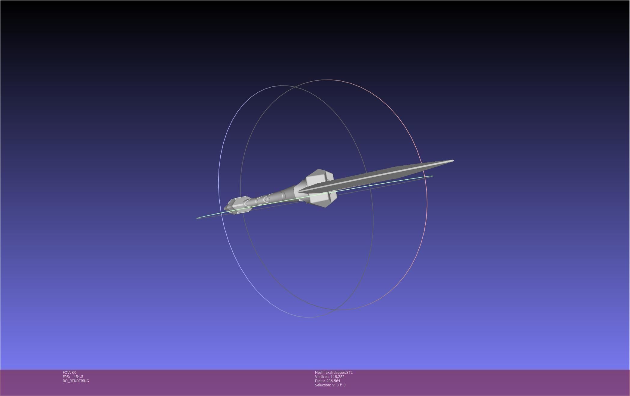 League Of Legends Akali Dagger Basic Printable Model 3D print model_21