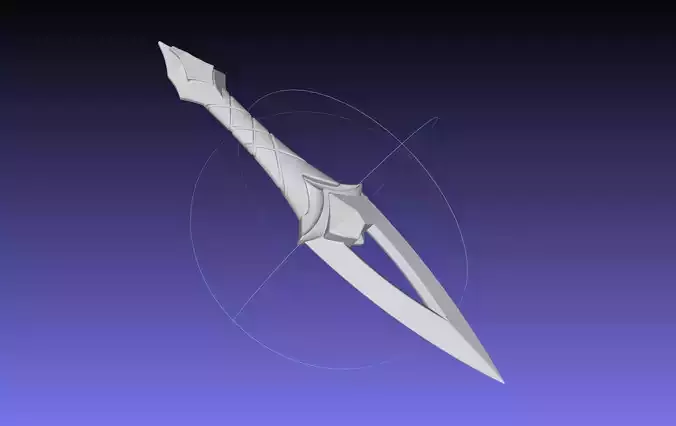 League Of Legends Akali Dagger Basic Printable Model 3D print model