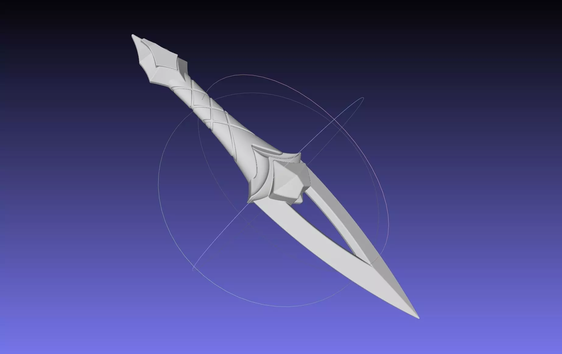League Of Legends Akali Dagger Basic Printable Model 3D print model_0
