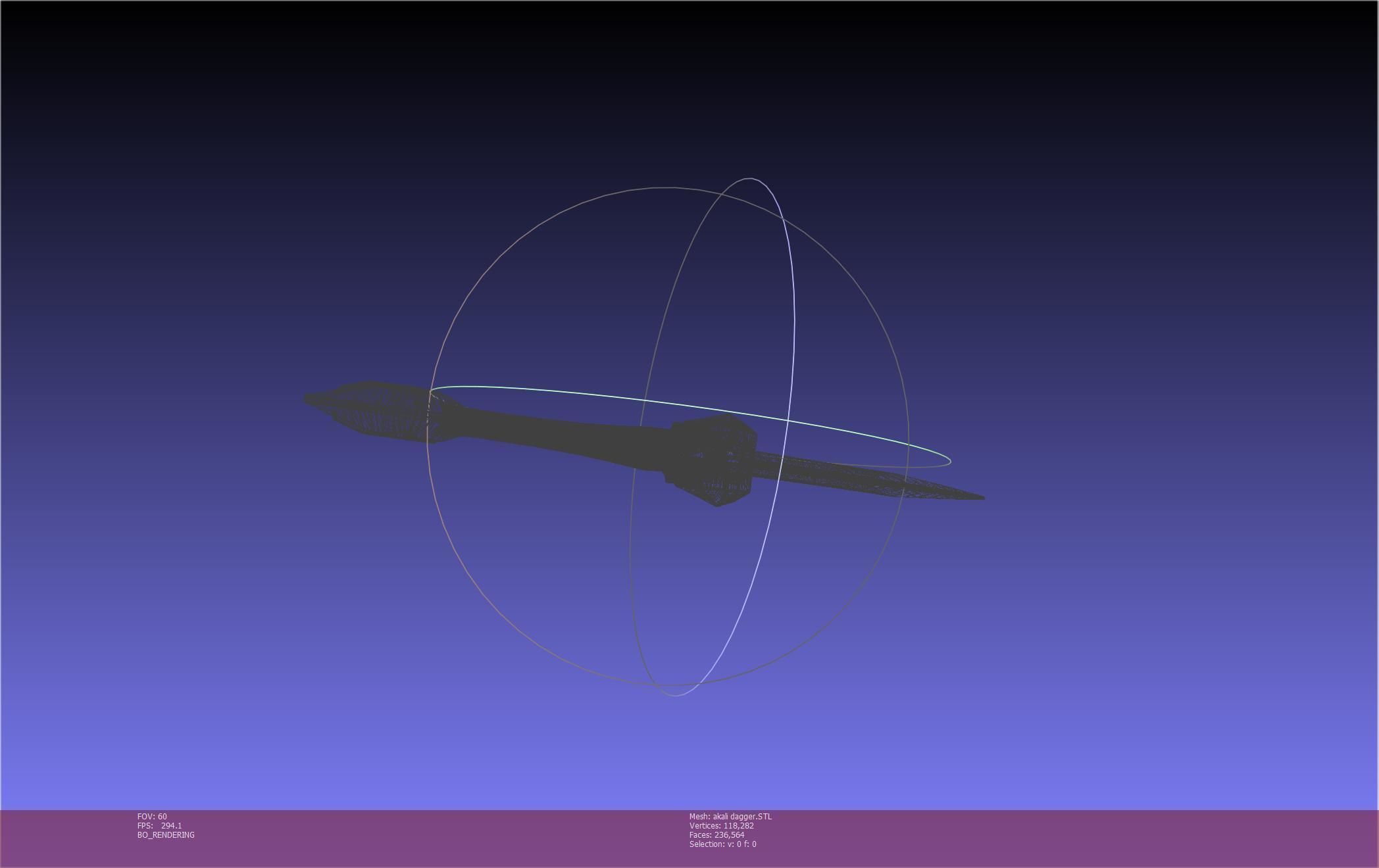 League Of Legends Akali Dagger Basic Printable Model 3D print model_98