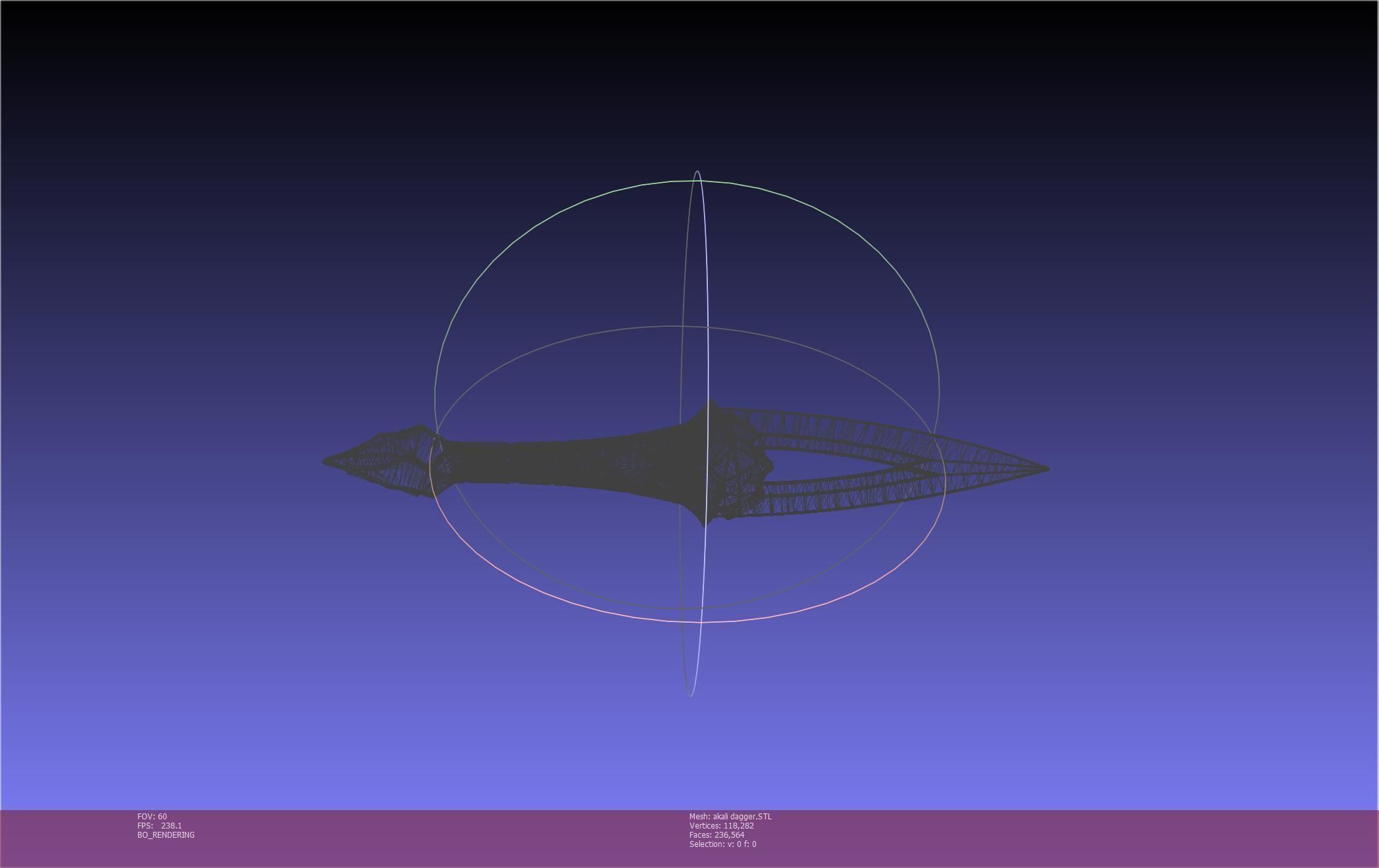 League Of Legends Akali Dagger Basic Printable Model 3D print model_97