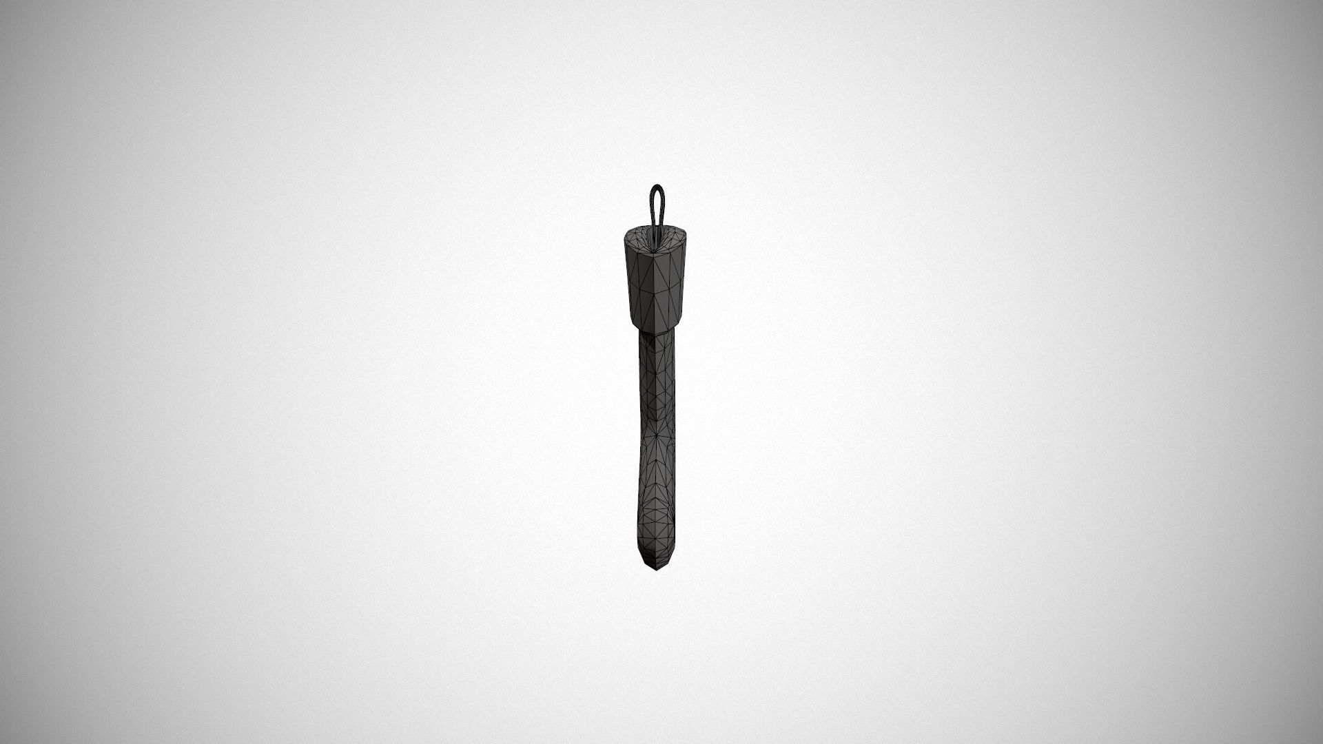 Pink Felt Christmas Stocking Low-poly 3D model_20