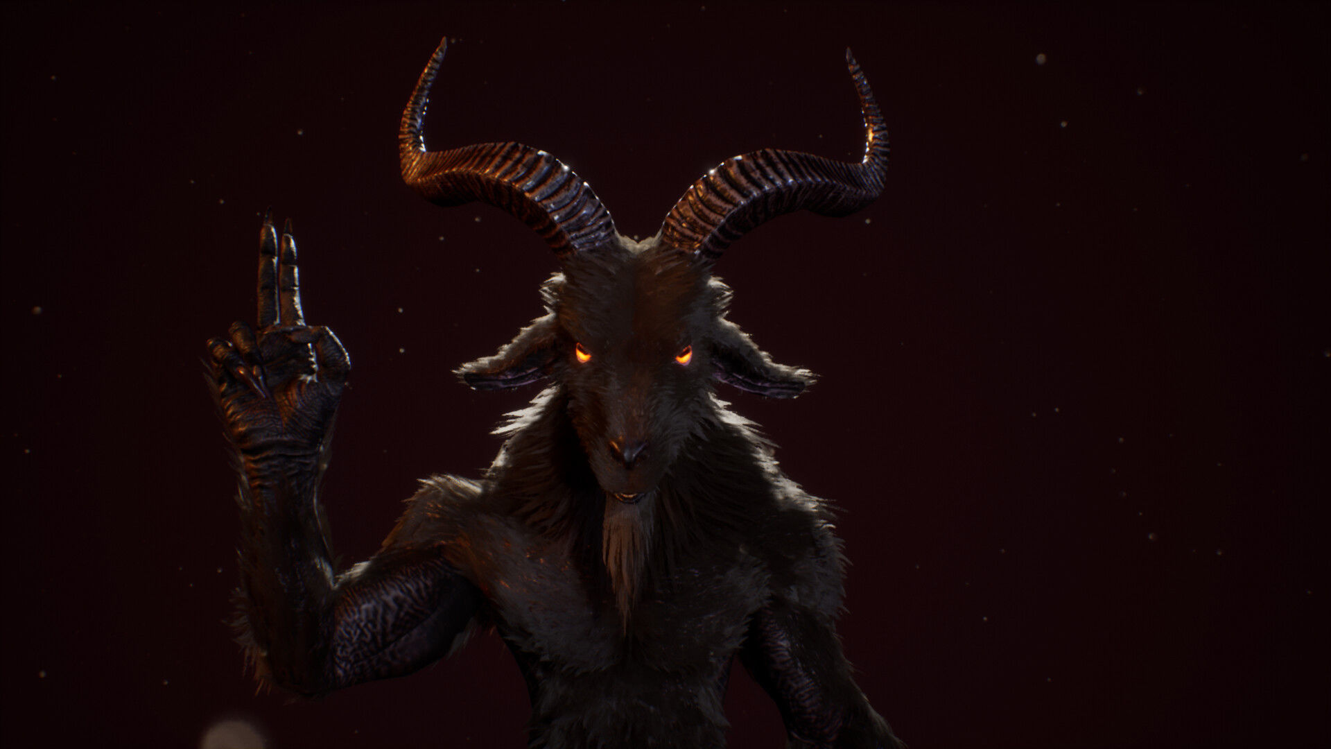 Demon 2 Baphomet Low-poly 3D model_8