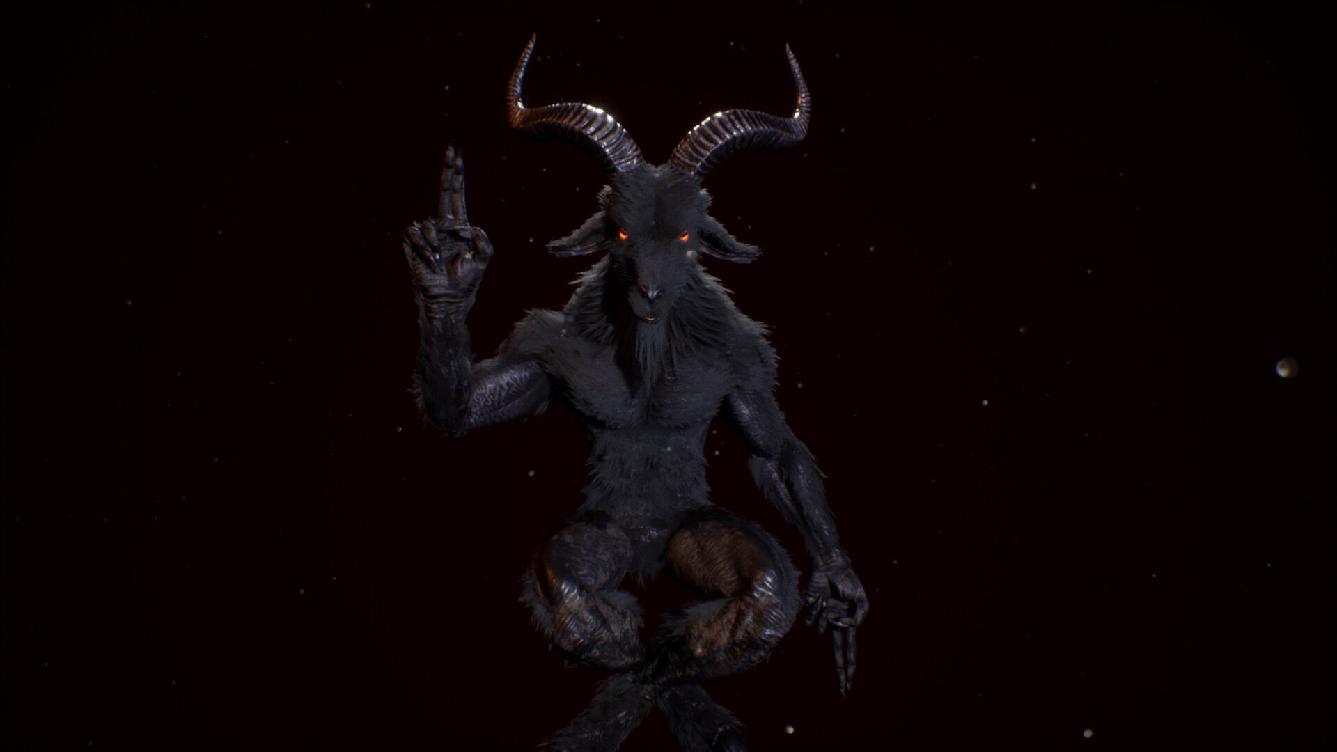 Demon 2 Baphomet Low-poly 3D model_7