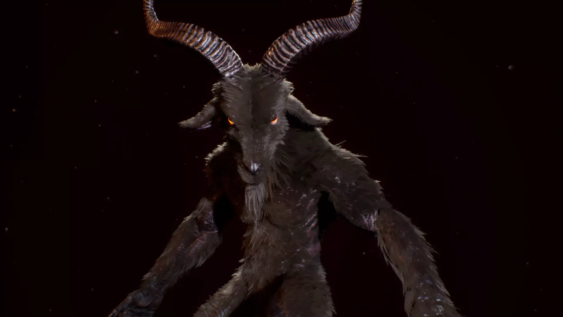 Demon 2 Baphomet Low-poly 3D model_0